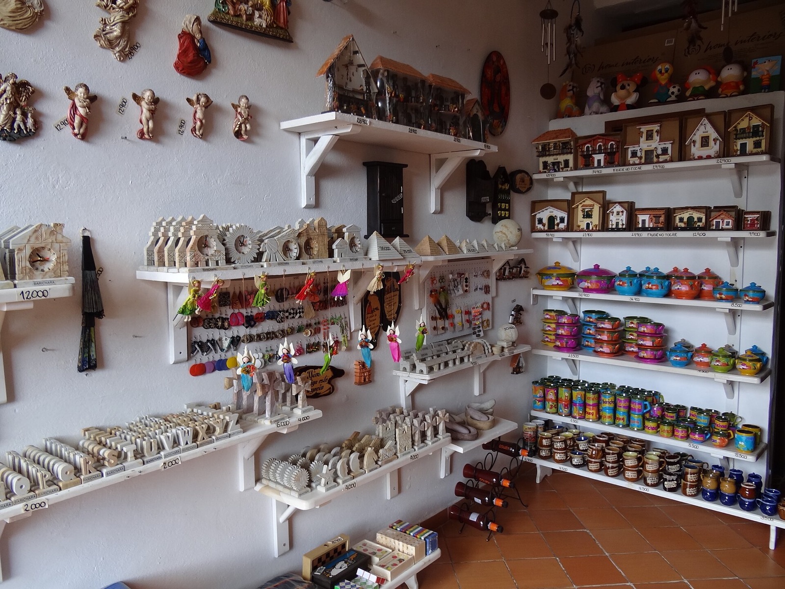 Tienda de artesanías en Barichara