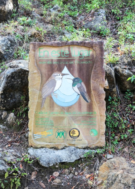 Señalización del sendero