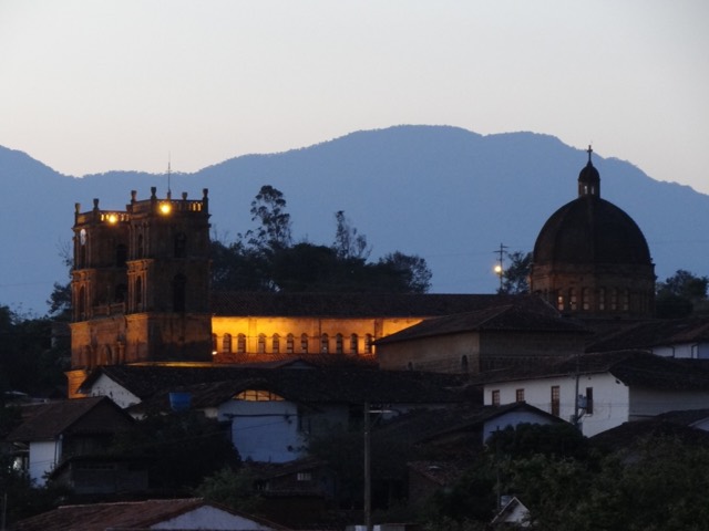 Barichara au crépuscule